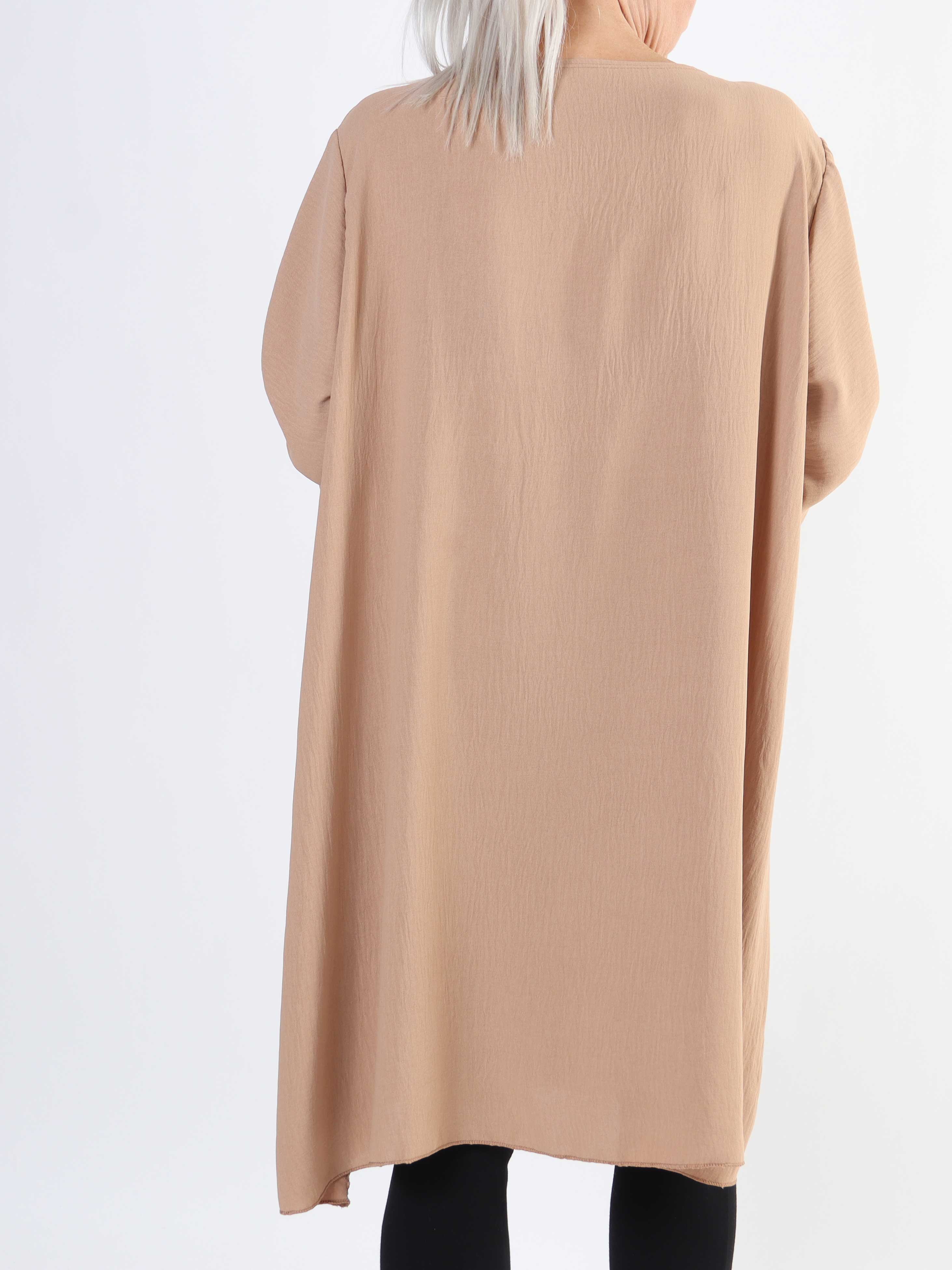 Claudia Dress - Plus size tunikakjole med lynlås og lommer